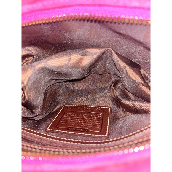 Pink Suede Coach Hobo Bag - Picture 2 of 3